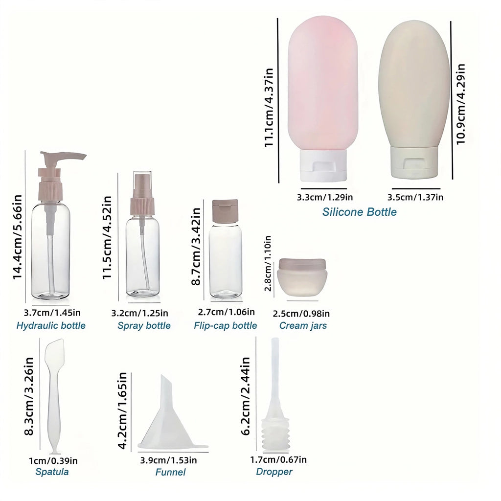 The TSA Bottle Set (11-Piece)